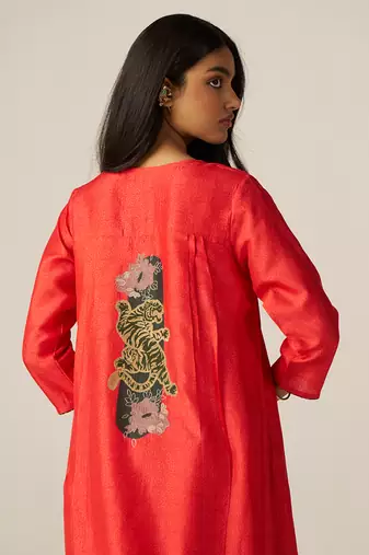 Bittersweet red sherni print co-ord set