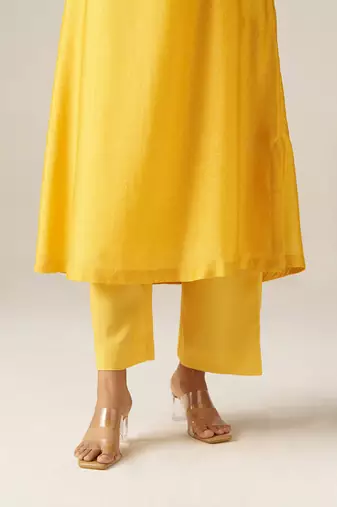Yellow sherni print co-ord set