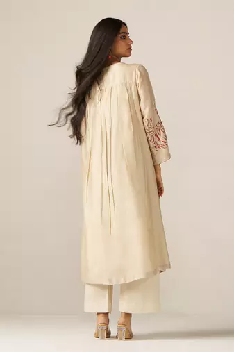 Whitecap gray and beige sherni print co-ord set