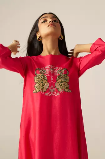 Azalea pink sherni print co-ord set
