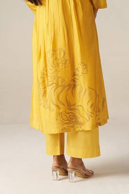 Yellow sherni print co-ord set 5