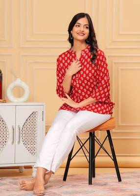 Women's kurti & tops| stylish, latest cotton kurti, top collection | trendy, short & stylish kurti &tops for women 3