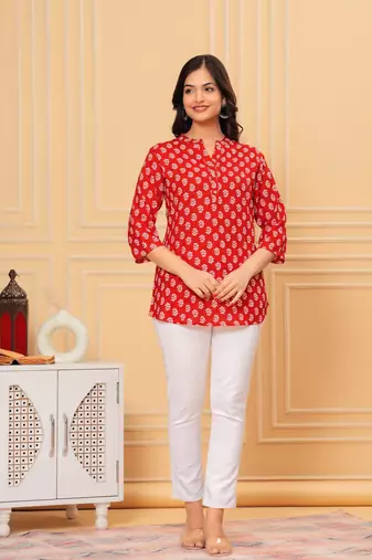 Women's kurti & tops| stylish, latest cotton kurti, top collection | trendy, short & stylish kurti &tops for women