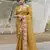 Yellow Color Embroidery Designer Saree