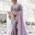 Light-Purple Embroidery Designer Saree