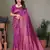 Purple litchi art silk banarasi silk saree