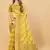 Yellow soft cotton silk banarasi silk saree