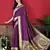 Wine soft litchi art silk paithani saree