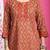 Orange pure cotton jaipuri printed traditional tunic