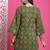 Green pure cotton jaipuri printed traditional tunic