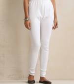white woollen leggings