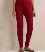 maroon woollen leggings