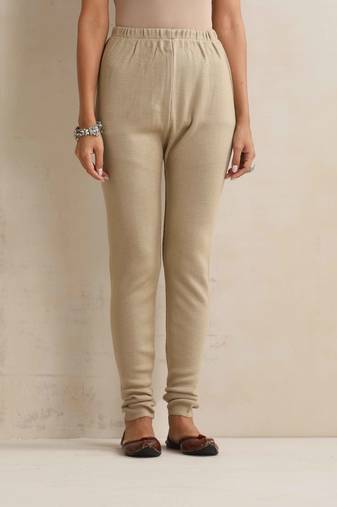  beige woollen leggings
