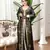 Black color Handmade Moroccan Kaftan with hijjab