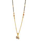   delicate gold plated mangalsutra for women.