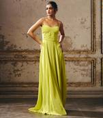 Green corset gown
