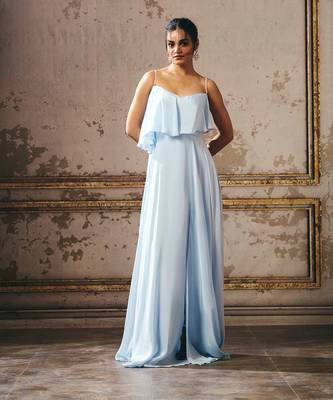 Powder blue layered gown 1