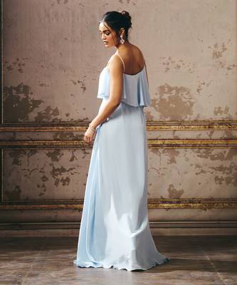 Powder blue layered gown 2