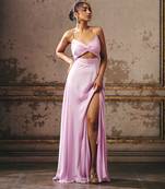Lilac drape gown