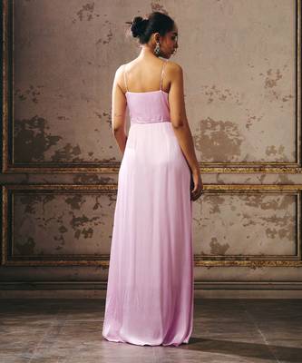 Lilac drape gown 3