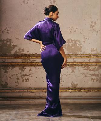 Purple shirt dress 3