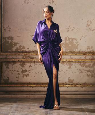 Purple shirt dress 4