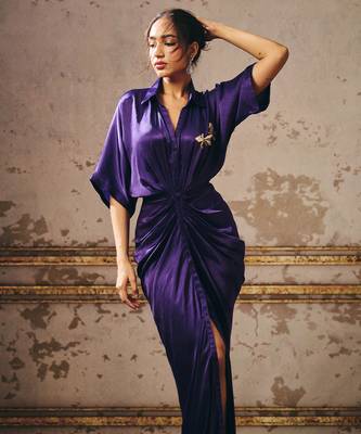 Purple shirt dress 5