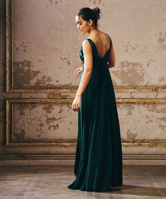 Bottle green gown 3