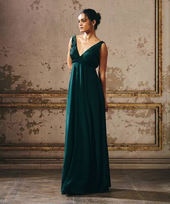 Bottle green gown 5