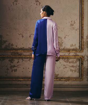 Lilac and navy blue co-ord set 4
