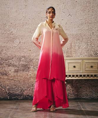 Beige and peach co ord set 1