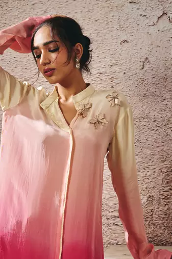 Beige and peach co ord set