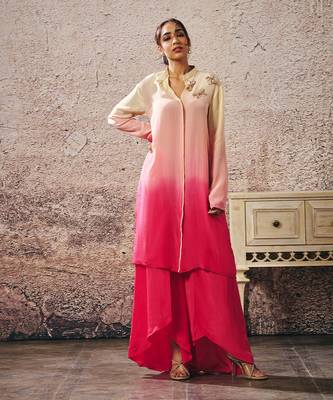 Beige and peach co ord set 4