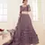 Mauve Embroidered Net Lehenga Choli