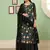 Embroidered georgette salwar suit  in black