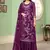 Georgette sequins Work purple salwar kameez