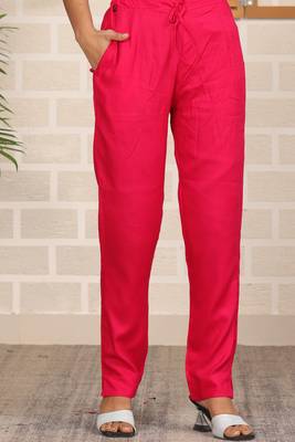 Pink women printed aline kurta pant with dupatta set 5