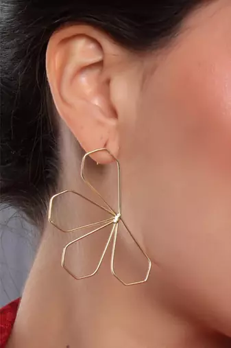 Blossom duo stud earring