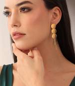 Gold statement earring