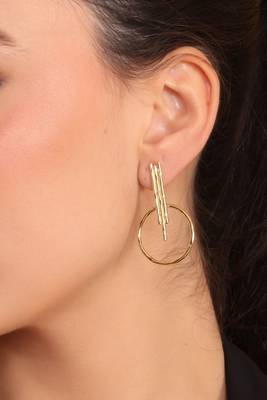 Golden axis earrings 3