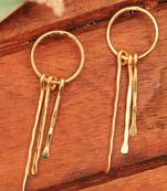 Golden cascade earrings