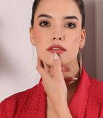 Gold statement edgy danglers