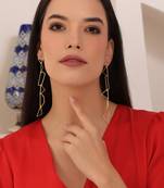 Statement artsy long earring