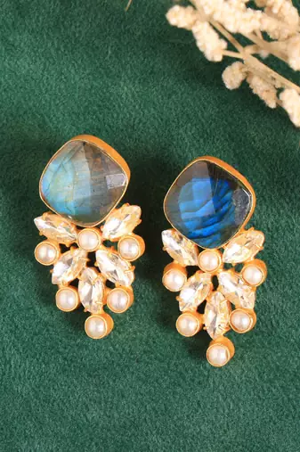 Everlasting labradorite glow earring