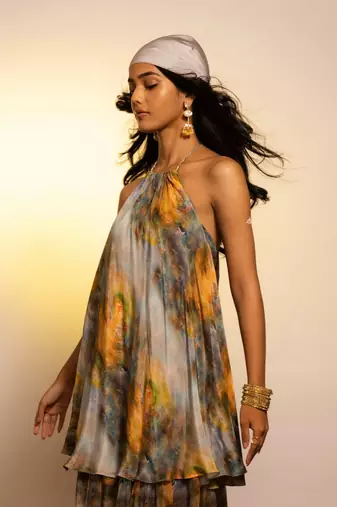 Monalisa pearl drop earrings- yellow