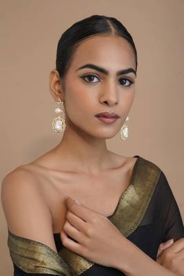 Radiance pearl  statement earrings 1