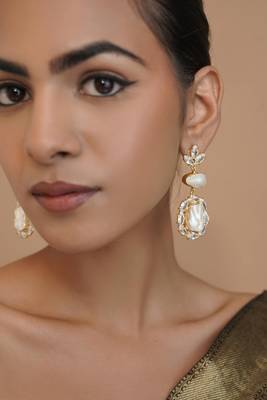 Radiance pearl  statement earrings 2