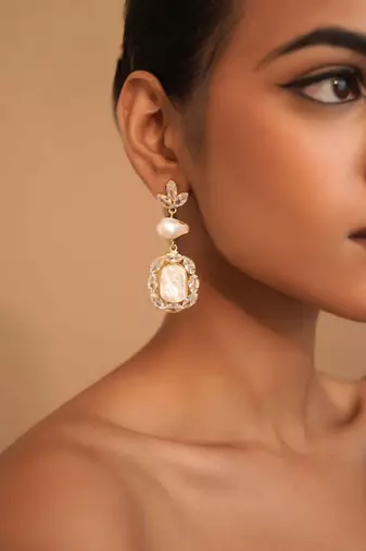 Radiance pearl  statement earrings