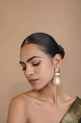 Radiance pearl  statement earrings
