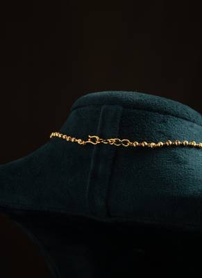 Gold Chain with American Diamond Pendant 3